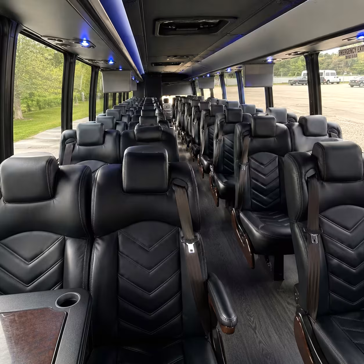 28 passenger minibus interior