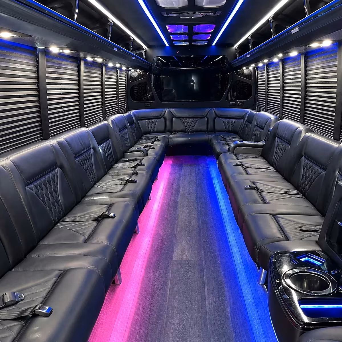bridal party bus rentals in redlands for the wedding day